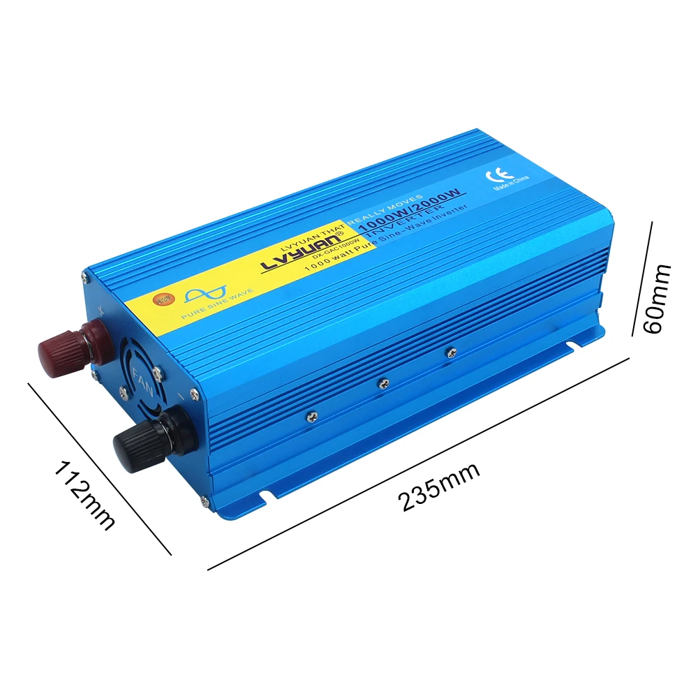 2000W PURE SINE WAVE POWER INVERTER Dual usb DC 12V To AC 220V 230V CAR CAMPING BOAT Converter 3.1A 2 USB EU PLUG