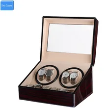 Глянцевая деревянная бархатная Автоматическая часы Winder квадратные часы Winders Uhrenbeweger Remontoir Montre Automatique