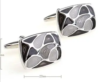 

Classic Elegant Enamel Cufflinks Cuff LInks 3 Color Copper Made Shirt Cuff Buttons Men's Fashion Jewelry Accessory 10pairs/lot