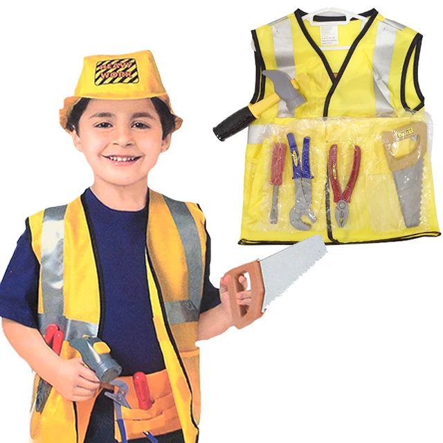 Disfraz de ingeniero para fiesta de Halloween para niños, uniforme