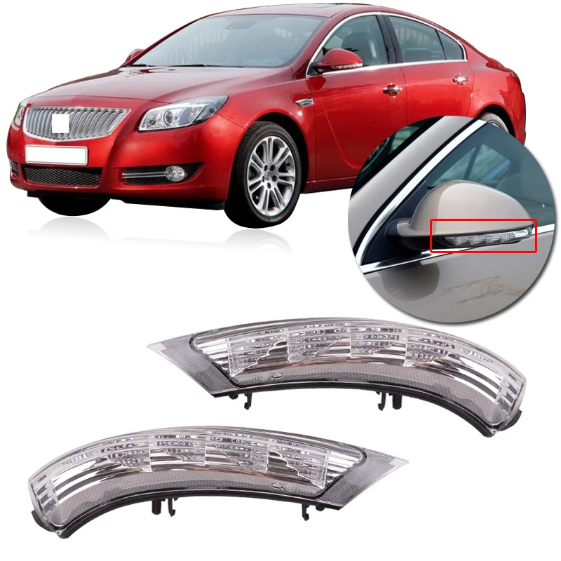 CAPQX 2PCS Rear View rearview side mirror LED Turn Signals blink For