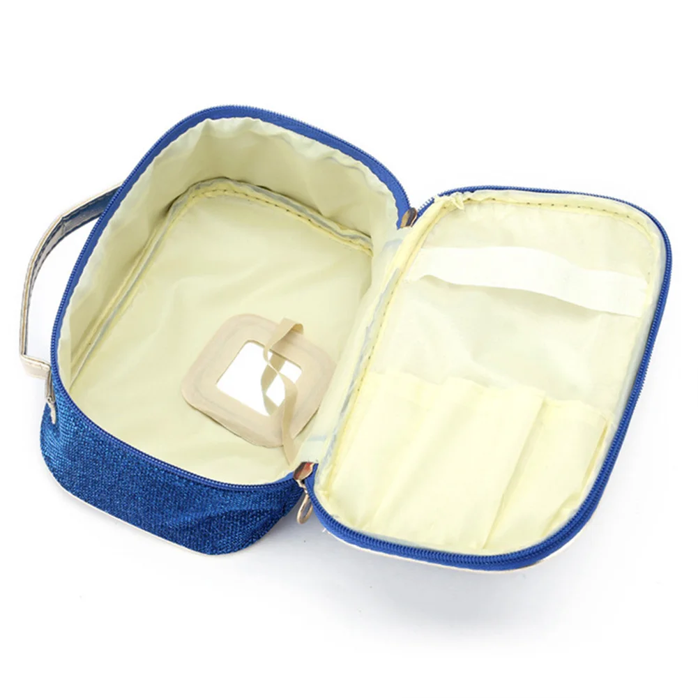 المرأة ماكياج التجميل حقيبة السيدات تخزين الفاخرة بريق يد الأزياء الحقيبة أفضل بيع-WT