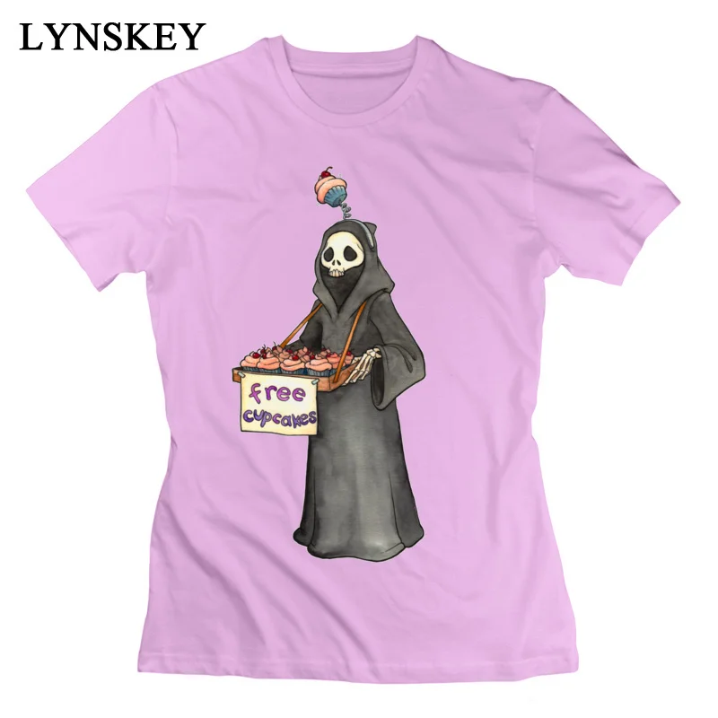LYNSKEY Women T-Shirts Slim Fit Family Tops Tees Summer Fall 100% Cotton Round Neck Short Sleeve Slim Fit Free Cupcakes Sweatshirts black