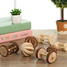 Wood Mini Exercise Chew Teeth Care Molar Toy for Rabbit Chinchilla Hamster font b Pet b