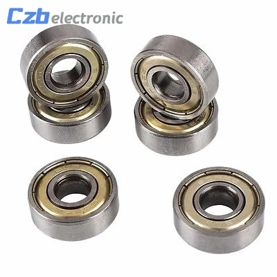 

10 Pcs Carbon Steel 608zz 608-ZZ Deep Groove Ball Bearing For Skateboard Scooter