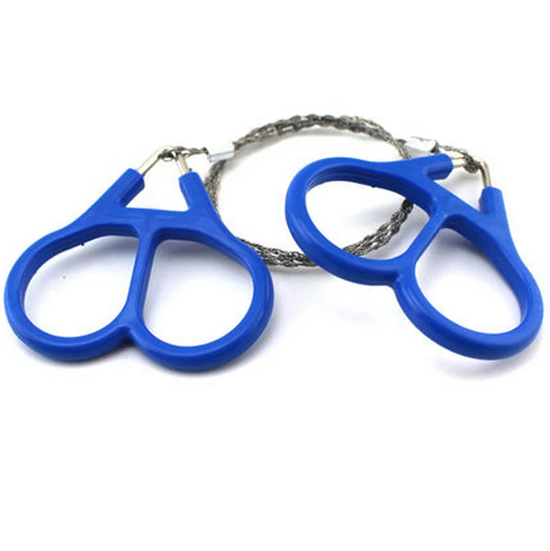 Practical Emergency Hand Chain Saw Survival Gear Manual stainless Steel Wire saw ring Outdoor Camping Hiking