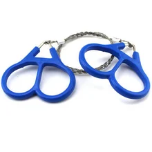 Practical Emergency Hand Chain Saw Survival Gear Manual stainless Steel Wire saw ring Outdoor Camping Hiking Travel Tool