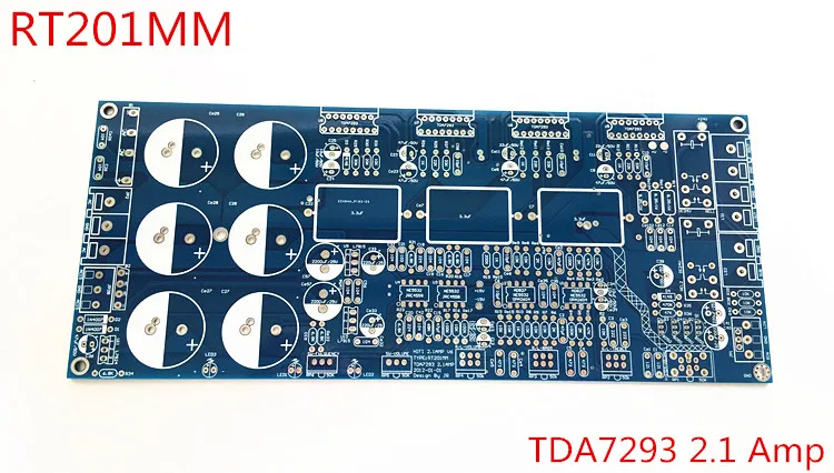 Плата усилителя pcb только Hi Fi 2 1 tda7293 усилитель сабвуфер с защитой колонок