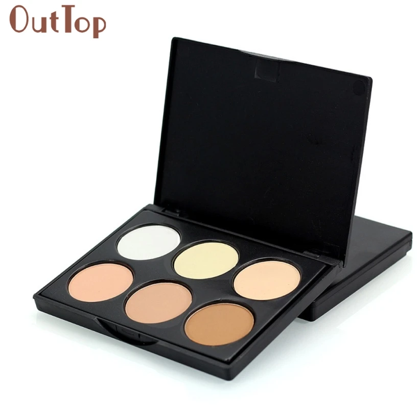OutTop hardening pores Drop Ship New Professional 6 Colors Contour Face