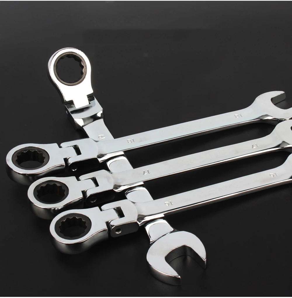 6-24mm Flexible Head Combination Ratchet Wrench Dual-use Ratchet Wrench tools