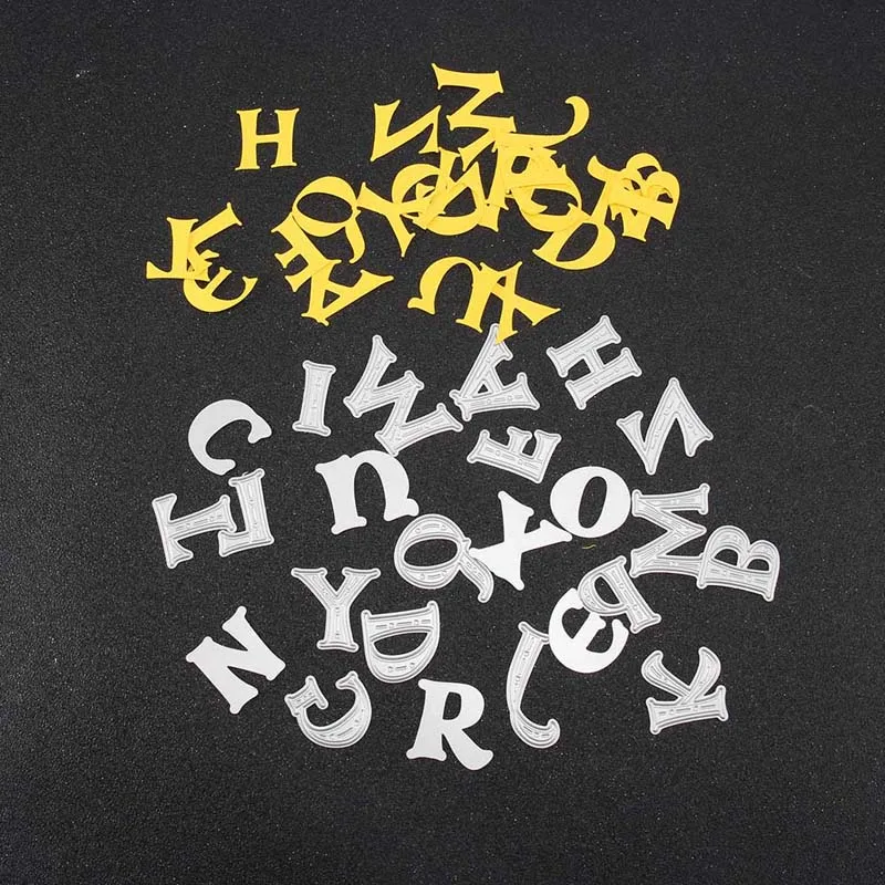 

26 alphabet 3CM metal cutting dies scrapbooking DIY embossing art card making letter clear stamps troqueles new 2018 fustelle