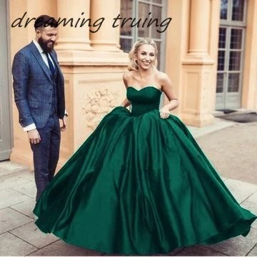 emerald ball gown dress