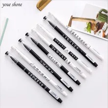 

3Pcs/lot Creative Text 0.5mm Neutral Pen Chinese character Black Pen Plastic Material Stationery examination Office School Gift