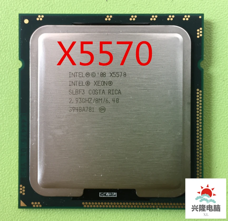 Intel Xeon X5570 CPU processor  2.93GHz  LGA1366 8MB L3 Cache Quad-Core server CPU  working 100% Free Shipping 5570 cpu for sale