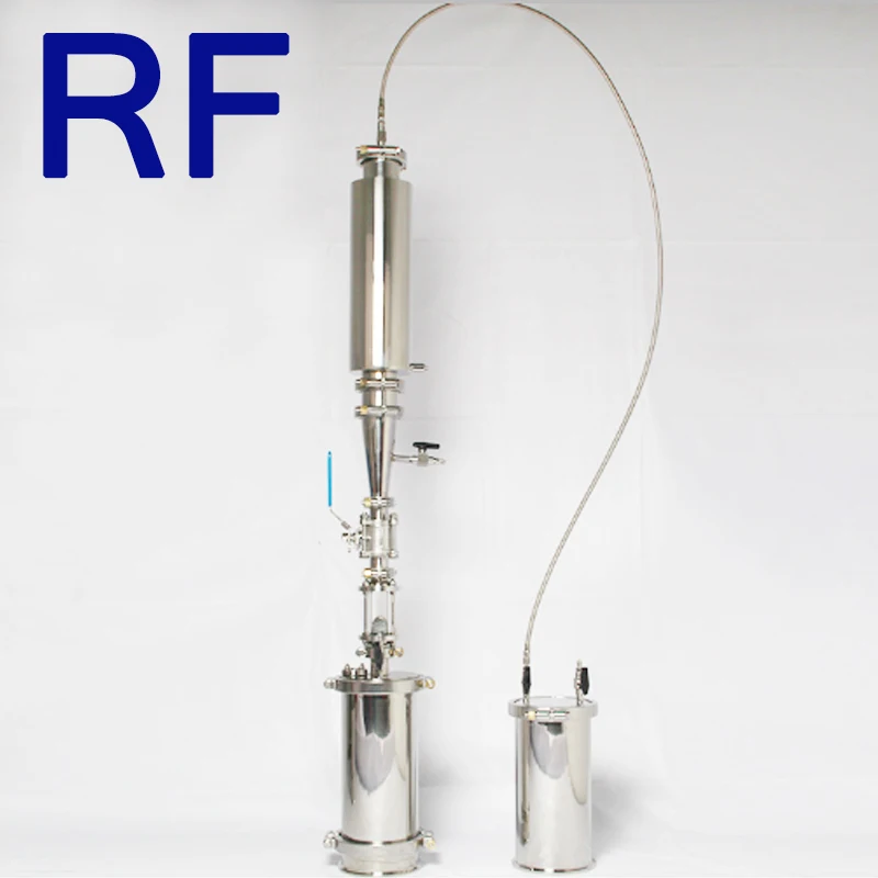 RF 500g SS304 санитарно нержавеющая сталь Reclamation травяной Dewaxing экстрактор bho, пассивная/активная система замкнутого контура