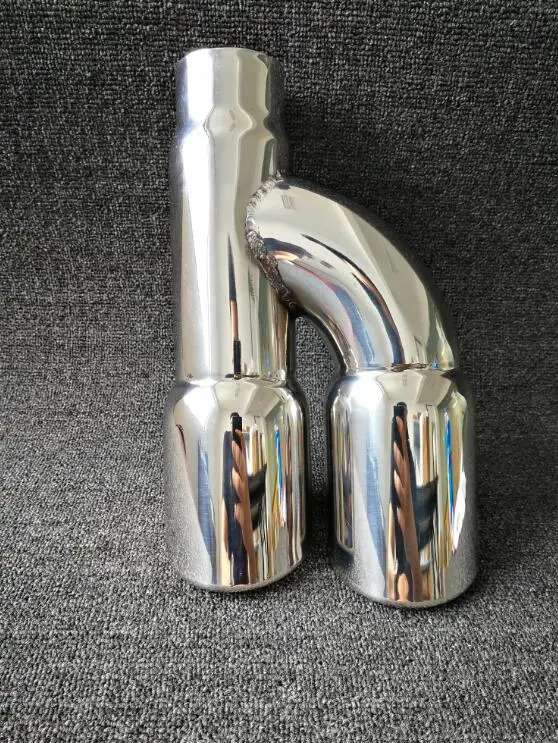 Stainless steel dual exhaust muffler tip tail pipe for BMW F30 320i 316i car-styling stylish stainless steel car exhaust pipe muffler tip for benz 320 350 500