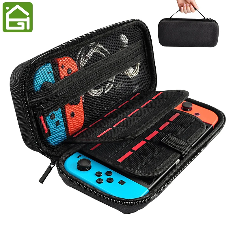 Чехол для переноски Switch совместимый с игровыми картриджами Nintendo 20 защитный