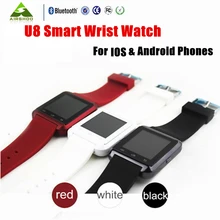 DHL Freeshipping 10 Teile/los Bluetooth Smart-armbanduhr U8 Smartwatch Für IPhone IOS Android Handys Gute als GT 08 DZ 09 Für Sony