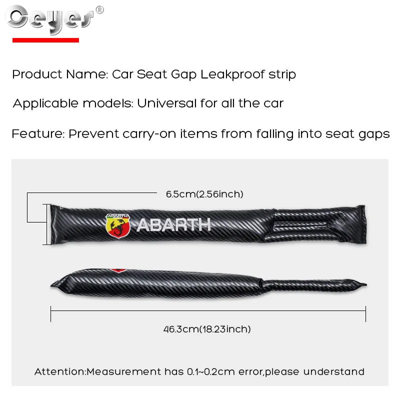Car Seat Gap Leakproof strip FOR ABARTH (8)