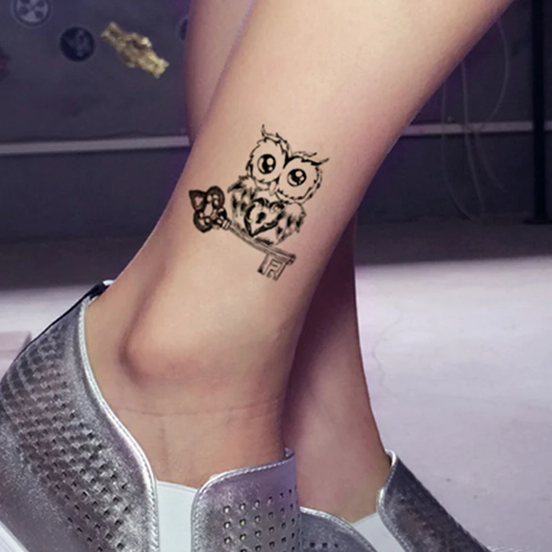 Временные татуировки наклейки новые милые Сова patternводонепроницаемый наклейки поддельные татуировки искусство татуировки женские татуировки Стикеры
