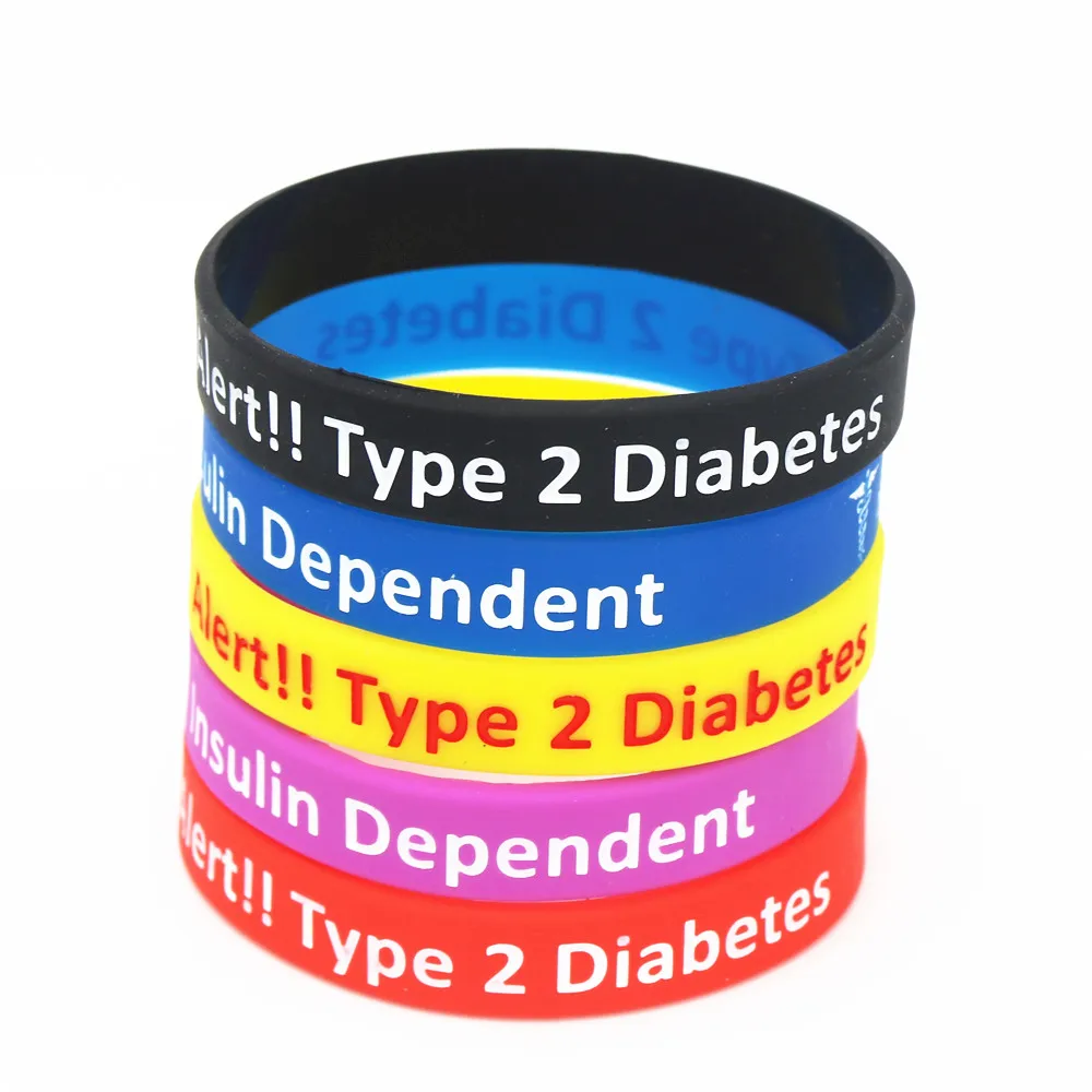 1PC New Diabetic Bracelets Medical Alert Type 2 Diabetes Insulin