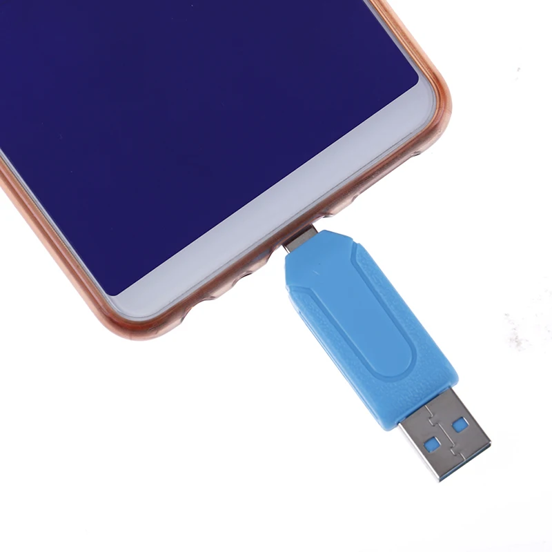 2 в 1 USB OTG кардридер Универсальный Micro TF/SD телефон удлинитель заголовки