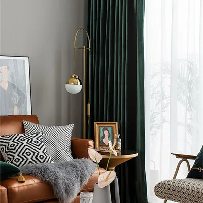 Роскошные плотные бархатные плотные затемненные шторы для гостиной, занавески для спальни, занавески на окно, индивидуальный домашний декор для отеля T63#4 - Цвет: Color 8 Curtain