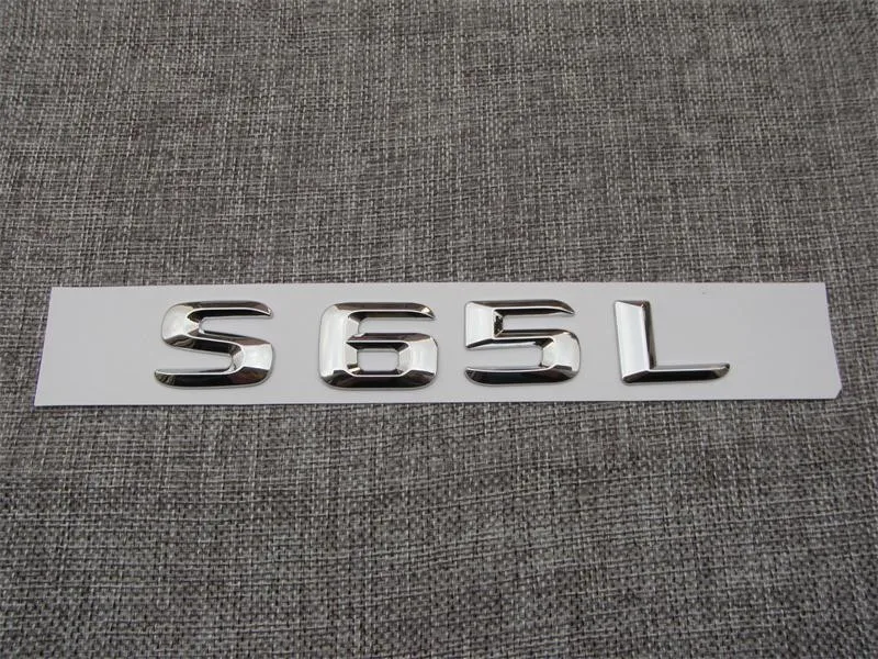 Хром 3D ABS пластиковый автомобильный багажник задние буквы значок эмблема наклейка Наклейка для Mercedes Benz S Class S65L