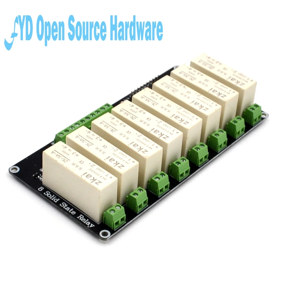

8 channel 5V or 12v or 24V low level trigger, solid state relay module DC-DC load5 A the switch control panel module
