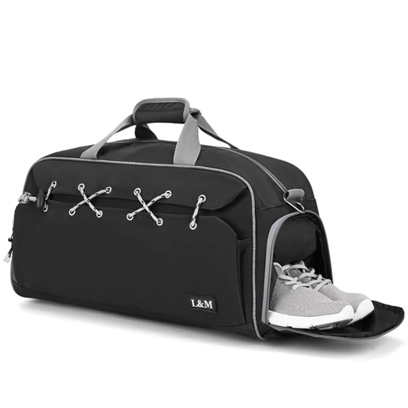 Sports Gym Bag Travel Duffel Bag with Shoes Compartment and Dry Wet Separation Layer for Men Women Outdoor Climbing Fitness Yoga (7)