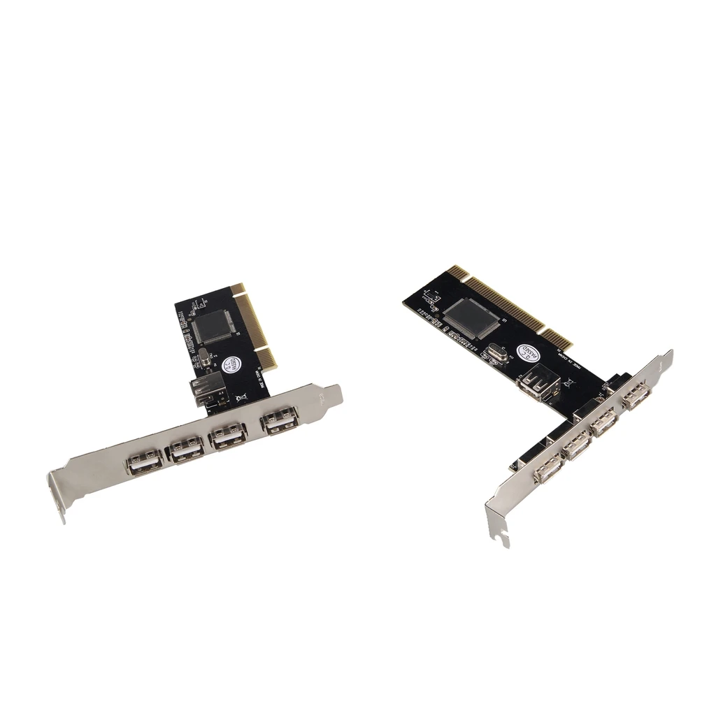 2x USB2.0 PCI карта 32 бит расширение до 4 порта USB адаптер концентратор контроллер|Платы