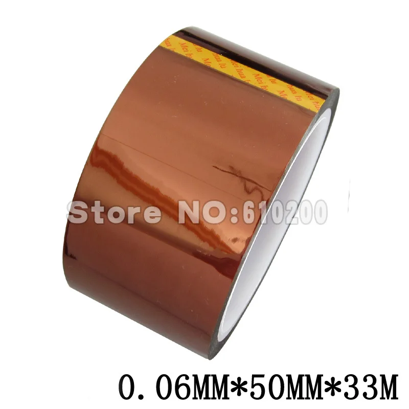  50mm x 30M High Temperature Heat Resistant Polyimide PCB tape, Insulating tape, Gold BGA Tape Polyimide tape