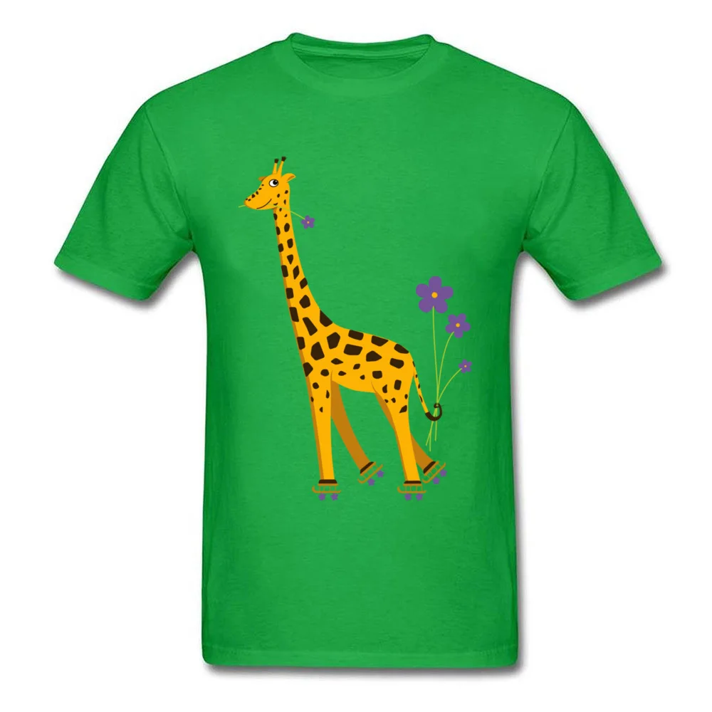 Roller Skating Giraffe_green