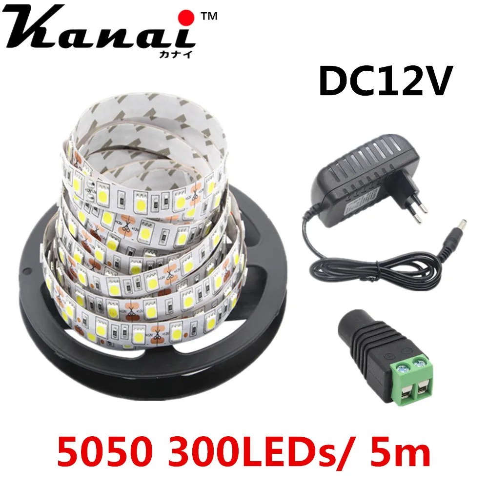 5-метровая Светодиодная лента RGB ленты 5050 3528 SMD 300led без Водонепроницаемый 12V 3A трансформатор используется, чтобы украсить yoursweet для всей семьи