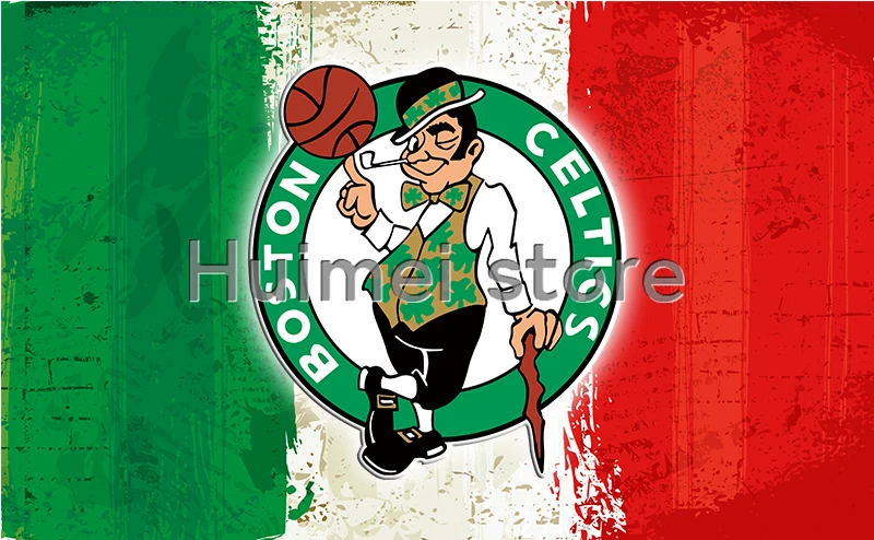 Boston Celtics Flag 3ft X 5ft Polyester Boston Celtics Banner