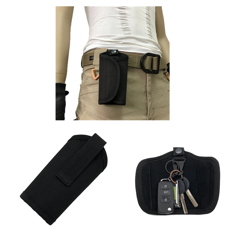 

Outdoor Multi-function Key Bag Portable Waist Bag ,Tactical Sports Solid Color Small Pocket Large Internal Capacity