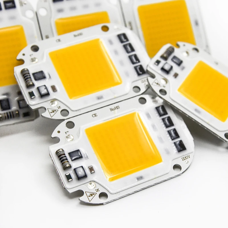 Светодиодный COB Чип 20 w 30 50 AC220V высокое Мощность смарт ic нет необходимости