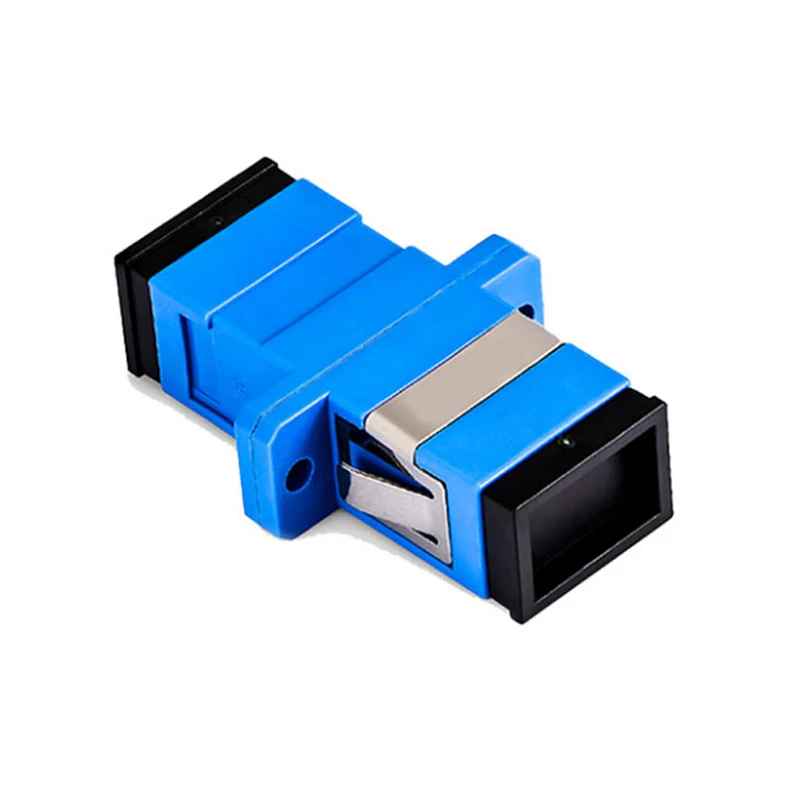 

High quanlity 200pcs/Lot SC UPC Adapter Connector Simplex Single mode Plastic Fiber Optic Adapter 0.3dB