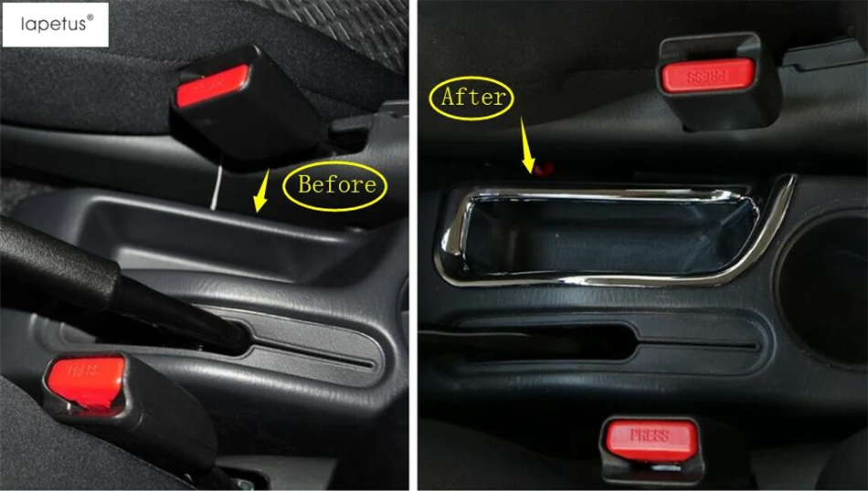 

Lapetus Accessories For Suzuki Jimny 2012 - 2017 Parking Handbrake Hand Brake Container Box Storage Frame Molding Cover Kit Trim
