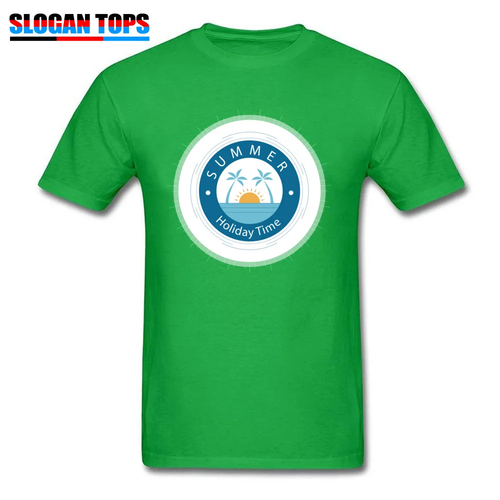 holiday label 25962 Tops Shirts New Coming Round Collar Printed Short Sleeve Cotton Men Top T-shirts Classic T-shirts holiday label 25962 green