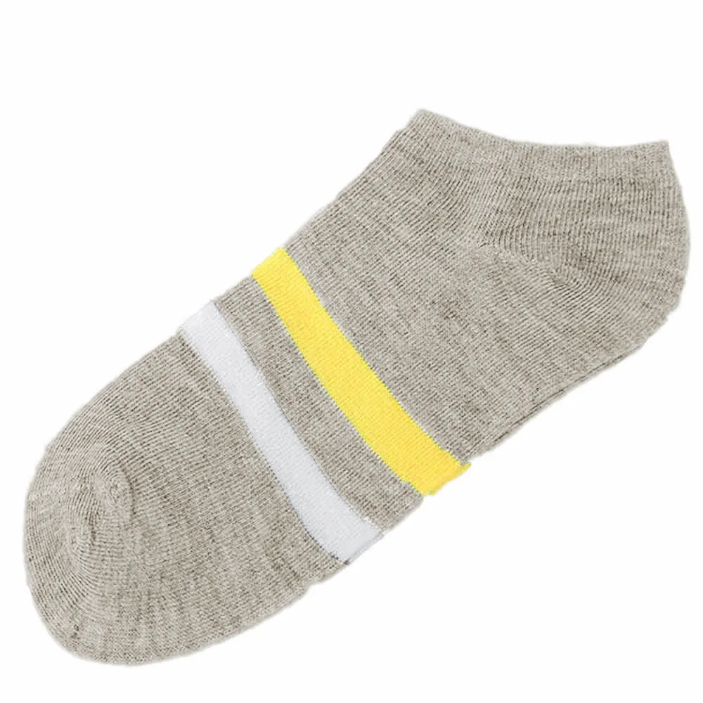 Perimedes/футбольные носки унисекс; коллекция года; высококачественные спортивные носки в полоску; хлопковые носки-тапочки; короткие носки для бега;# y40 - Цвет: Серый