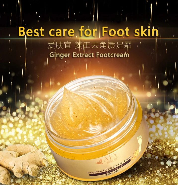 Harga AFY 24 K Emas kaki bayi exfoliating pijat krim Jahe mengupas perpanjangan Kaki masker perawatan kaki kulit kaki halus cream