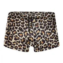 Принт с леопардовым узором 3D печать Speedo мужские купальные мужские плавки мужские боксеры купальники сексуальные с низкой талией