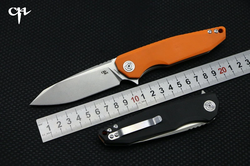 Складной нож с шарикоподшипником лезвие D2 G10 + стальная ручка|tactical tool|d2 bladefolding knife |