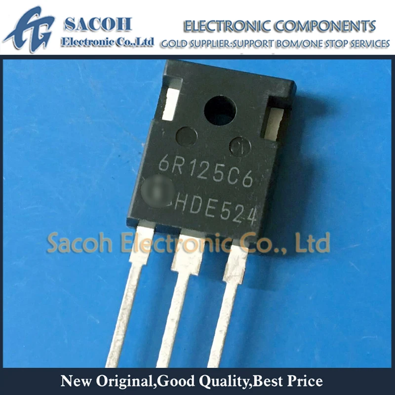 New Original 10PCS/Lot IPW60R125C6 6R125C6 OR IPW60R125P6 6R125P6 TO-247 30A 600V Power MOS Transistor 10pcs gt30j122a 30j122a or gt30j122 or gt30j121 or gt30j101 to 3p 30a 600v power igbt transistor