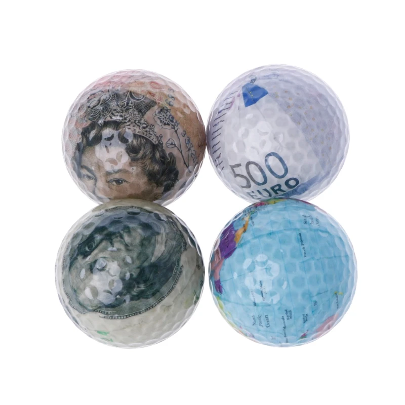 Шт. 1 шт. тренировочные мячи для гольфа валюта Глобус шаблон Professional Course Play Toy