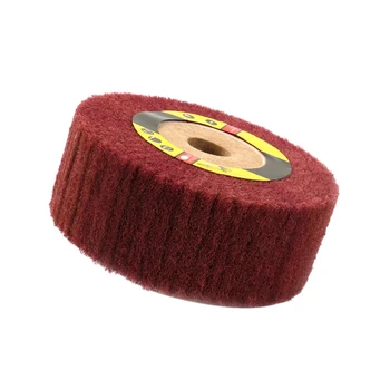

Scouring Pad 5 Inch Grinding Wheel Flap Mop Polishing Wheel Disc 320# 20Mm Bore 2 Inch Thick New 1Pc