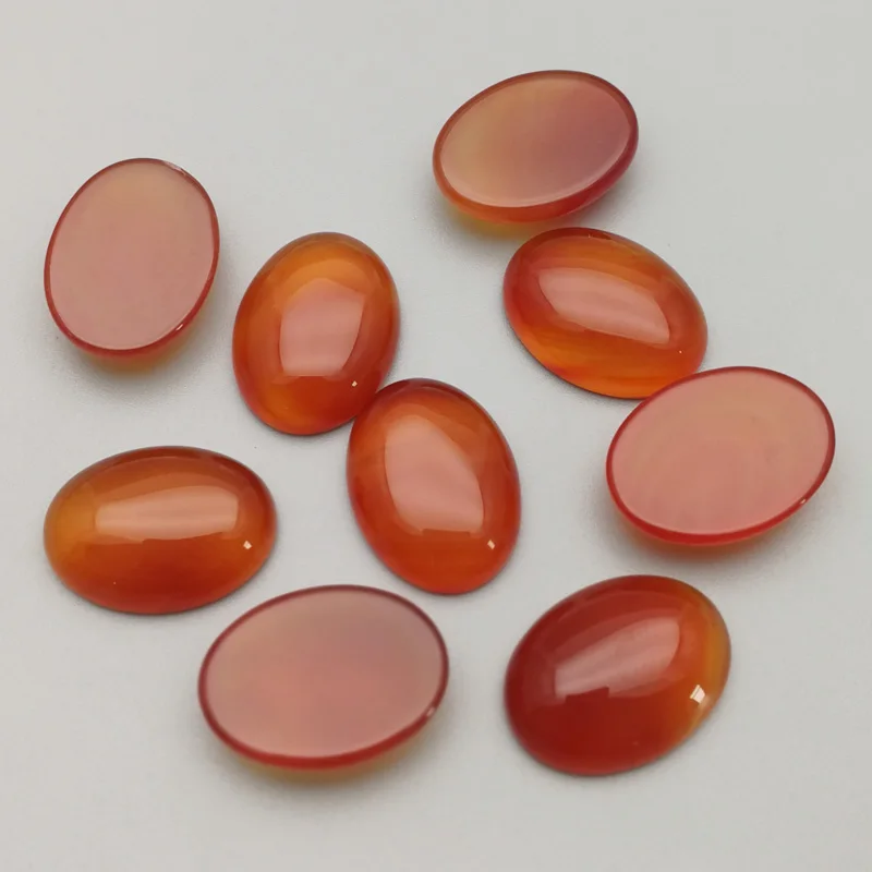 

Fashion 15x20mm red onyx Oval CAB CABOCHON natural carnelian stone beads for Jewelry Accessories wholesale 20pcs free shipping