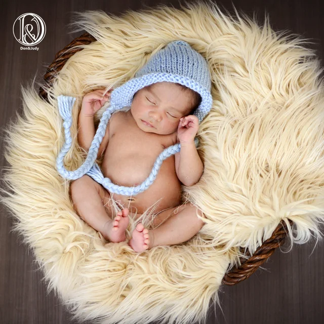 Faux fur 150x100cm newborn size blanket backdrop newborn photography props basket stuffer Faux fur 150x100cm newborn size blanket backdrop newborn photography props basket stuffer