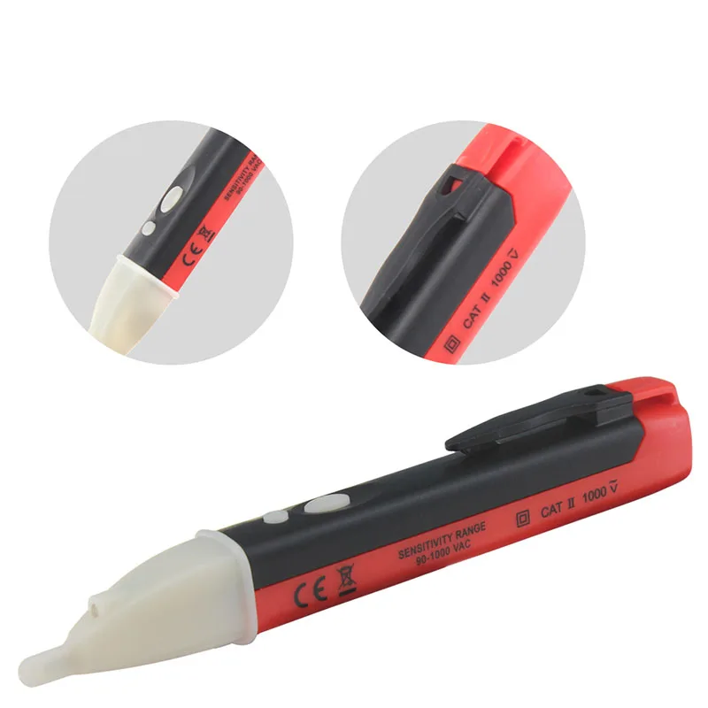 

50-500Hz,AC 90-1000V Non Contact Voltage Tester Pen Circuit Detector Electrical Tool Pen Type Voltage Detector Measurement Tools
